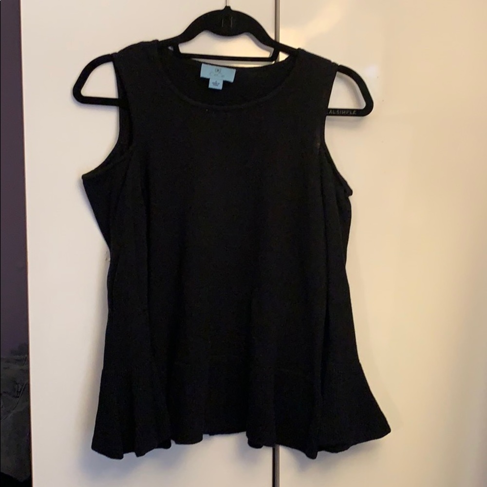Cold shoulder sweater
